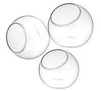 SHINEOFI Ensemble de 3 Contenants en Verre pour Terrarium, Pots de Fleurs pour Aquarium et Vase de Propagation, pour Créer Une Ambiance Estivale Chic Vos Tabletops