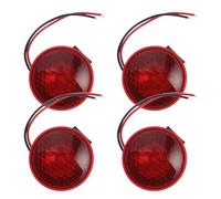 SHINEOFI Ensemble de 4 Sirènes d'Alarme pour Voiture Étanches Haut-Parleurs d'Avertissement Puissants Universels pour Véhicules Accessoires de Sécurité Automobile Résistants aux