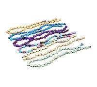 SHINEOFI Ensemble De 50 Perles Artisanales De Cœur Creux 6 Mm Violet, Accessoires DIY pour Fabrication De Bijoux, Bracelets Et Décoration Créative, Présent Idée pour Amateurs De Loisirs Créatifs