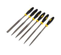 SHINEOFI Ensemble de 6 Limes à Bois Mini 180 X 5 Mm Dents à Gros Grains Poignées Antidérapantes Ergonomiques Outil à Râper Bois pour Bricolage