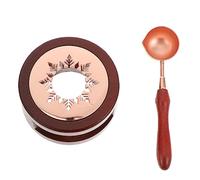 SHINEOFI Ensemble De Chauffe-Cire À Cacheter avec Mini Pot Et Cuillère pour Invitations Léger Et Portable