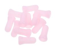 SHINEOFI Ensemble de ventouses en silicone rose 12pcs pour massage yeux, outil portable pour zone oculaire des enfants, favorise la relaxation et absorbe l'humidité