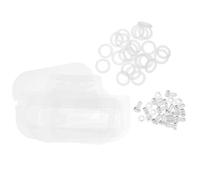 SHINEOFI Ensemble de Vis de Montage Transparentes en Plastique pour Cage Hamster en Acrylique, Accessoires DIY avec Boulons et Écrous Décoratifs, Fixation Sécurisée Compatible Habitats