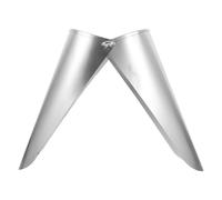 SHINEOFI Entonnoir Alimentaire en Acier Inoxydable Petit Format, Ensacheuse à Entonnoir pour Friture et Snacks, Ouverture Ovale Ergonomique pour Sachets, Dosage Précis, Usage Professionnel