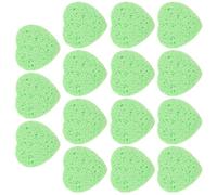 SHINEOFI Éponges Nettoyantes pour le Visage en Cellulose 15 Pièces 90×83×8 Mm Forme Cœur Réutilisables pour Peaux Sensibles et Démaquillage Quotidien