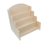 SHINEOFI Étagère de Rangement avec Support Escalier Bois pour Illustrés Multi-Niveaux et Affichage de Cartes Décoratives pour Photos