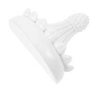 SHINEOFI Étagère Flottante Murale en Résine Blanche, Décorative pour Pot | Décoration Murale Européenne, Rangement Discret et Stable, Support pour Plante ou Vase, Style Blanc