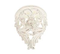 SHINEOFI Étagère Murale Flottante en Résine Créative Creuse Européenne, Support Décoratif Rustique pour Plantes, 1 Pièce, Couleur Ivoire Beige Dorure, pour Salon, la Cuisine et Salle