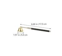 SHINEOFI Éteignoir à Bougie Télescopique en Alliage Métallique Manche Flexible pour Extinction Sécurisée Accessoire pour Bougies Aromathérapie 1 Pièce pour Maison et Décoration
