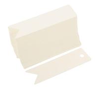 SHINEOFI Étiquettes Blanches En Papier Kraft 200 Pcs, Petites Étiquettes Vierges, Étiquettes De Prix Suspendues, Surface Lisse Écriture, Pour Bijoux, Artisanat Et Commerces De Détail