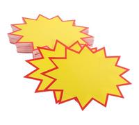 SHINEOFI Étiquettes de Prix en Papier 14X20 CM 100 Pcs pour Supermarché et Commerce Panneaux d'Affichage Prix Fruits Légumes Étiquettes d'Affichage Résistantes et Pratiques