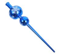 SHINEOFI Étoile de Noël Bleue en Plastique Forme Gourde, Décoration Élégante et Unique pour Sapin, Facile à Transporter Ranger, pour Fêtes et Saison Hivernale