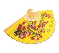 SHINEOFI Éventail Pliant Décoratif en Papier Bambou 0,5x0,9m Chinois | Style Traditionnel Chinois, Usage Événementiel et Bals, Léger, Portable, Finition Noble pour Décoration