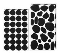 SHINEOFI Feutrine Autocollante 10 Feuilles Cercles Et Taches De Feutre Pour Textile Bricolage Décoration Vêtements Accessoires 2 Formes 2.17X1.57 Pouces