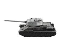SHINEOFI Figurine de Char d'assaut Miniature en Métal Argenté, Modèle Réduit Panzer Compact Décoratif pour Bureau et Maison, Ornement Réaliste pour Collectionneurs D'histoire Militaire