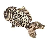 SHINEOFI Figurine de Poisson Laiton Chic pour Décoration de Bureau et Maison Sculpture de Poisson Ornementale Cadeau pour Noël et Événements Spéciaux