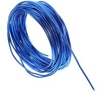 SHINEOFI Fil de Bijouterie en Aluminium Bleu, Souple, Facile à Couper | Bobine Multifonction pour Bijoux et Modelage, Flexible, Usage Bricolage, Finition Bleue, Aluminium Léger