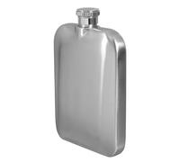 SHINEOFI Flasque en Acier Inoxydable 170 Ml Mate, Petite Bouteille de Vin Portable, Flacon de Poche pour Randonnée, Camping et Transport de Whisky, Flasque Carrée Pratique et Résistante