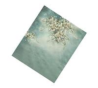 SHINEOFI Fond Toile Mariage Décoratif Bleu Toile Fond Photo Floral Aquarelle Réaliste Arrière Plan Photo Mariage pour Studio et Fête Murale Prop Photobooth