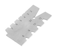 SHINEOFI Gabarit d'Angle de Filetage 30° en Acier Inoxydable Jauge de Filetage Métallique Précise pour Outils de Coupe Outil de Mesure Industriel pour Contrôle Usage Professionnel et