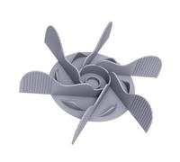 SHINEOFI Gamelle Anti-glouton pour Chien en Silicone Gris, Distributeur de Croquettes en Spirale, Insert D’Alimentation Lente Antidérapant pour Ralentir Repas et Prévenir Indigestion, Bol