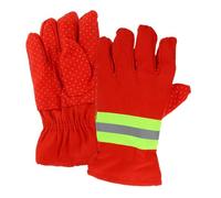 SHINEOFI Gants de Protection Incendie Résistants Chaleur et Isolation Thermique Antidérapants et Respirants Gants de pour Pompiers et Secouristes Unique Orange