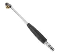 SHINEOFI Gonfleur de Pneus Double Mandrin à Poignée Droite, Accessoire pour Compresseur D'air Voiture et Poids Lourds, Tige Gonflable en Alliage de Zinc et Caoutchouc, Outil de Gonflage