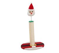 SHINEOFI Griffoir pour Chat Décoratif de Noël Poteau à Griffer Vertical en Sisal Petite Taille pour Chaton Accessoire Confortable et Réutilisable pour L’Intérieur Fêtes de Fin D’Année