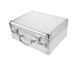 SHINEOFI Grosse Armoire à Pharmacie Portable en Alliage D'aluminium avec Grosse Capacité et Protection Chocs pour L'organisation des Fournitures Médicales en Extérieur
