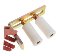 SHINEOFI Guide de Portail Coulissant avec Support Roulettes Nylon Industrielles Réglables Kit Complet de Quincaillerie pour Porte Coulissante Silencieuse et Résistante