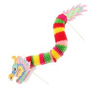 SHINEOFI Guirlande à Main Multifonction en Bois et Papier Dragon en Papier Accessoires Photo Portables pour Fête du Nouvel an Chinois pour Prise de Vue en Fête