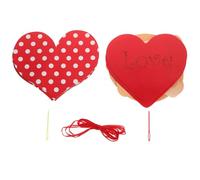 SHINEOFI Guirlande de Fanions Saint-Valentin Lot de 2 Bannières Décoratives Cœur et Pois Rose Accessoires Photo Fête Décoration Suspendue pour Mariage Anniversaire Fête D’Amour