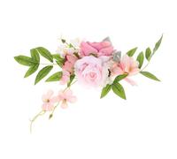 SHINEOFI Guirlande et Application Facile Utilisation Polyvalente de Roses en Soie Fleurs Artificielles Réalistes en PU et Tissu pour Décoration de Gâteau Mariage pour Fête d'anniversaire