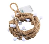 SHINEOFI Guirlande Lumineuse LED Globe 3 Mètres 20 Lampes en Corde de Jute Naturelle Lumière Décorative pour Chambre à Coucher Fête et Mariage Éclairage D’Ambiance Intérieur Doux et