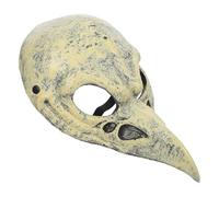 SHINEOFI Halloween Masque de Crâne Oiseau Simulé Pu, Bec D'oiseau, Cosplay | Texture Réaliste, Ouvertures Respirantes, pour Visage, Costumes, Théâtre et Événements de Rôle