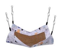 SHINEOFI Hamac pour Hamster Et Petit Rongeur Frais Et Respirant en Tissu Polyester 34x33 Cm pour Cage Et Espace De Vie D’été, Lit Suspendu Mignon pour Cochons D’Inde, Chinchillas Et Petits Animaux