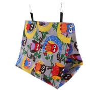 SHINEOFI Hamac Suspendu Douillet pour Perroquet Lit Nid Tente pour Oiseaux Facile Montage Intérieur Moderne Adapté Diverses Espèces