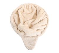 SHINEOFI Hamac Suspendu pour Chat de Cuillère Ronde, Lit de Remplacement en Polaire Anneau en Acier 47x36cm pour Cadre d'escalade Félin