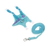 SHINEOFI Harnais et Laisse pour Petits Animaux avec Gilet Confortable Réglable et Motif Dinosaure Adapté Aux Lapins Furets Hamsters et Petits Chiens