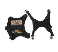 SHINEOFI Harnais Tactique pour Chat Réglable et Anti-Fugue avec Laisse Gilet Rembourré pour Petites Bêtes Sécurité Renforcée pour Promenade et Randonnée Noir