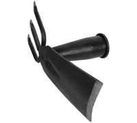 SHINEOFI Houe de Jardin Double Tête Multifonction 7,5 CM sans Manche, Outil Manuel Léger en Acier pour Désherber, Ameublir et Cultiver Le Sol, Râteau Intégré pour Jardinage Extérieur