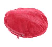 SHINEOFI Housse de Bouillotte en Flanelle Ronde, Manchon Isolant Doux et Réutilisable pour Protection Brûlures, pour Bouillottes Électriques et Accessoires D'hiver