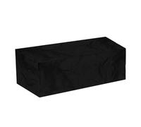 SHINEOFI Housse de Protection Étanche Noire pour Coffre de Pont 123X65X55 CM Protection Anti-Uv Couverture Imperméable Résistante aux Intempéries pour Mobilier Extérieur et Jardin