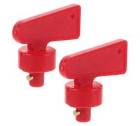 SHINEOFI Interrupteur à Bascule Marche/Arrêt 2 Pièces Clé de Déconnexion de Batterie pour Voiture Bateau et Camion Commande D’Alimentation Mini Clé Coupe-Circuit Marine et Automobile