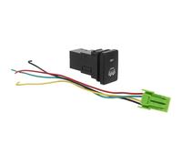 SHINEOFI Interrupteur à Bascule pour Voiture Modèle Compact Bouton-Poussoir Lumineux Blanc Interrupteur D’Éclairage Robuste pour Camping-Car et Remorque Adapté pour Tableau de Bord