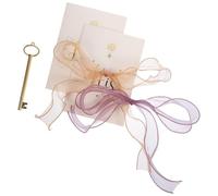 SHINEOFI Jeu de 2 Cartes de Vœux de Mariage Motif Queue de Poisson en Papier Texturé, Couleurs Caviar et Or Impérial, Cartes de Discours Pratiques pour Cérémonie, Fiançailles et Fête