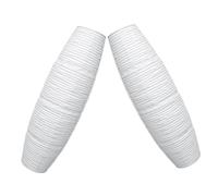 SHINEOFI -jour Style Européen Sophistiqué en Papier Blanc Lot de 2 Diffuseur de Lumière Douce pour Lampadaire Sol pour Chambre et Détente