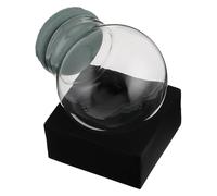 SHINEOFI Kit Boule à Neige Soi-même avec Sphère en Verre 65 Mm et Socle Carré Noir, Accessoires DIY pour Décoration Intérieure de Noël, Bocal Décoratif et Kit de Boules à Neige Décoratives