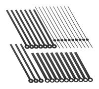 SHINEOFI Kit D'aiguilles D'horloge 10 Pièces en Métal Noir 7 0319 Remplaçantes Précision pour Réparation D'horloge Murale Usage Professionnel DIY