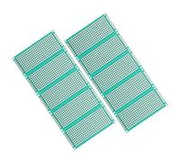 SHINEOFI Kit de 10 Plaques PCB Double Face 3x7 Cm 2,54 Mm Espacement en Époxy Fibre de Verre pour Soudure, Circuit Imprimé Soi-même, Plaque D’essai Électronique Compacte et Légère